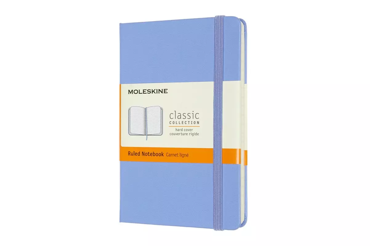 Een Moleskine Ruled Hard Cover Notebook Pocket Hydrangea Blue koop je bij Moleskine.nl