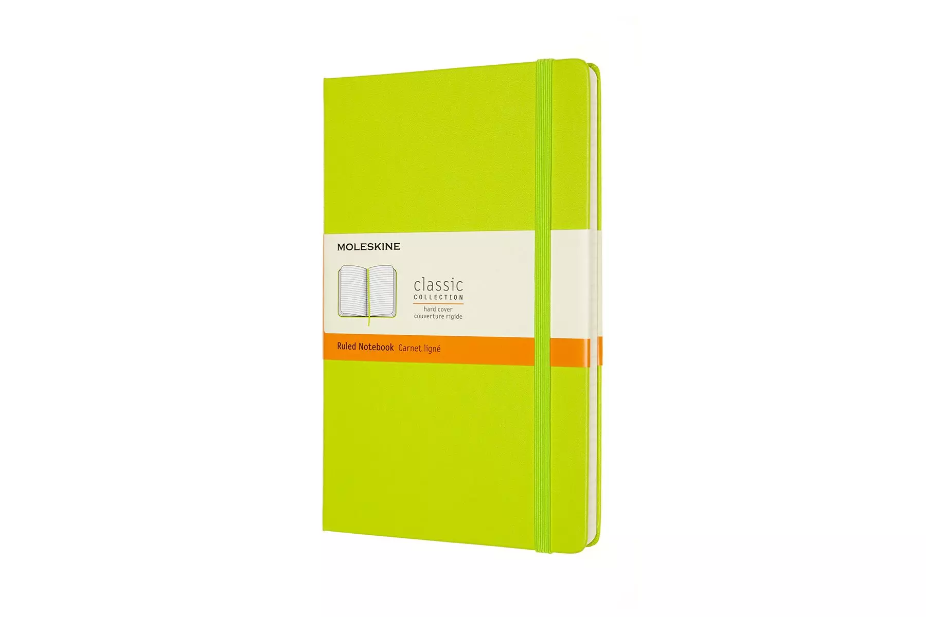 Een Moleskine Ruled Hard Cover Notebook Large Lemon Green koop je bij Moleskine.nl