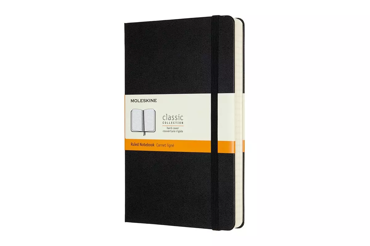 Een Moleskine Ruled Hard Cover Notebook Large Expanded Black koop je bij Moleskine.nl