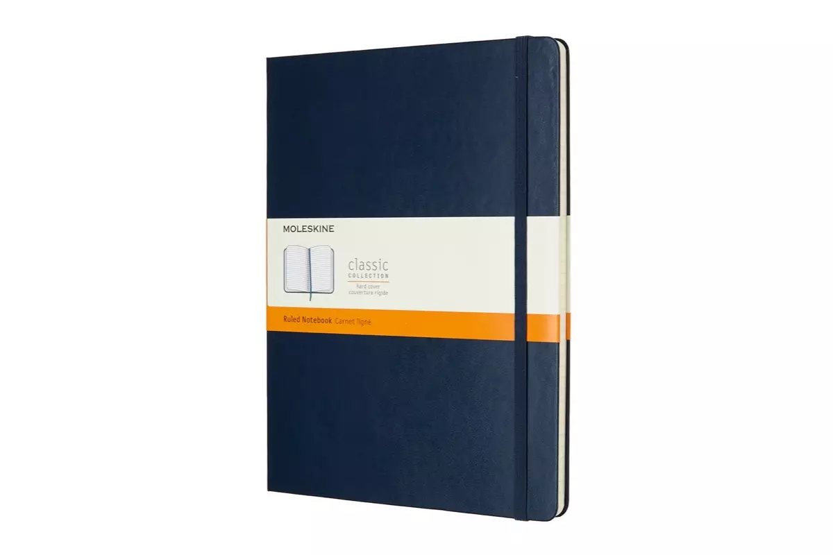 Een Moleskine Ruled Hard Cover Notebook XL Sapphire Blue koop je bij Moleskine.nl