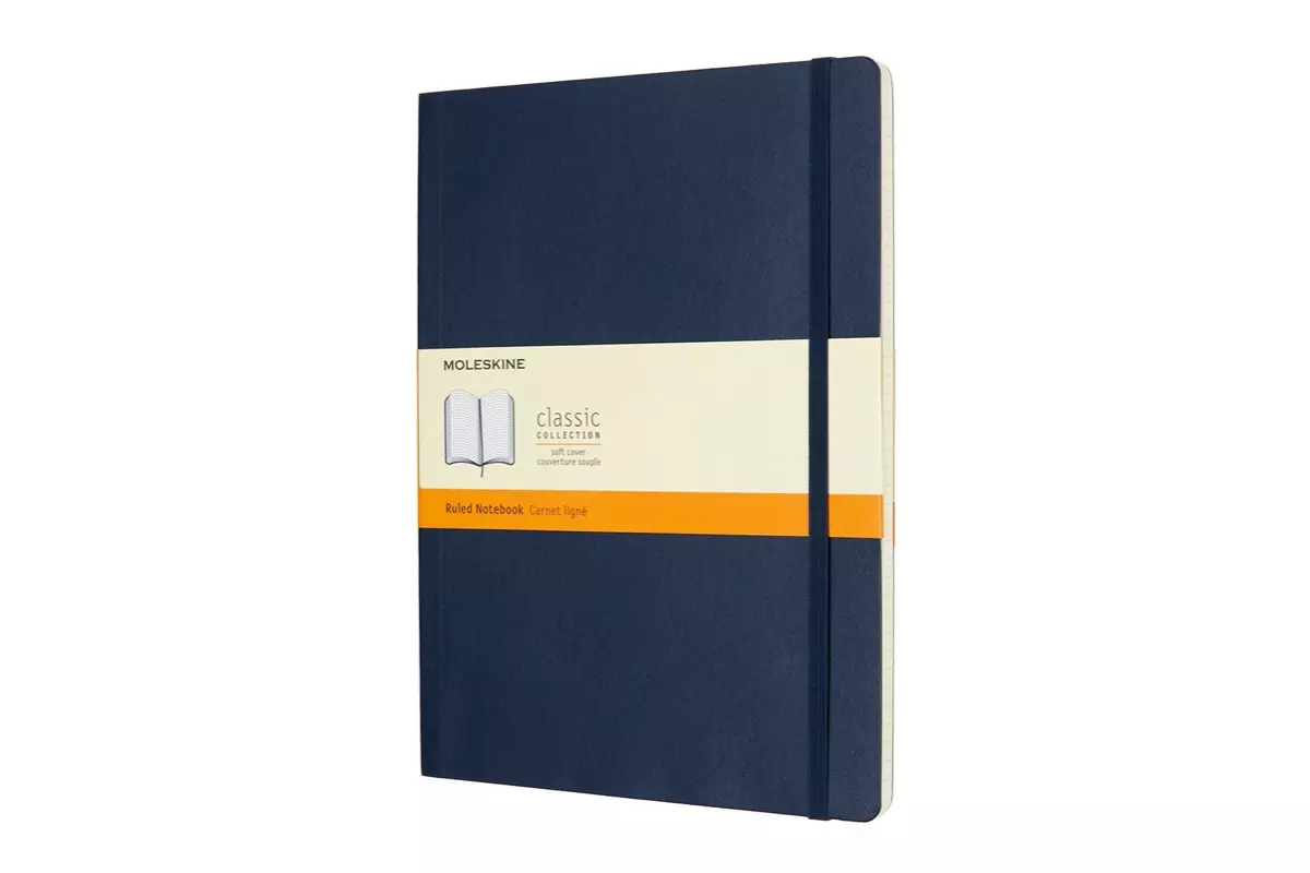 Een Moleskine Ruled Softcover Notebook XL Sapphire Blue koop je bij Moleskine.nl