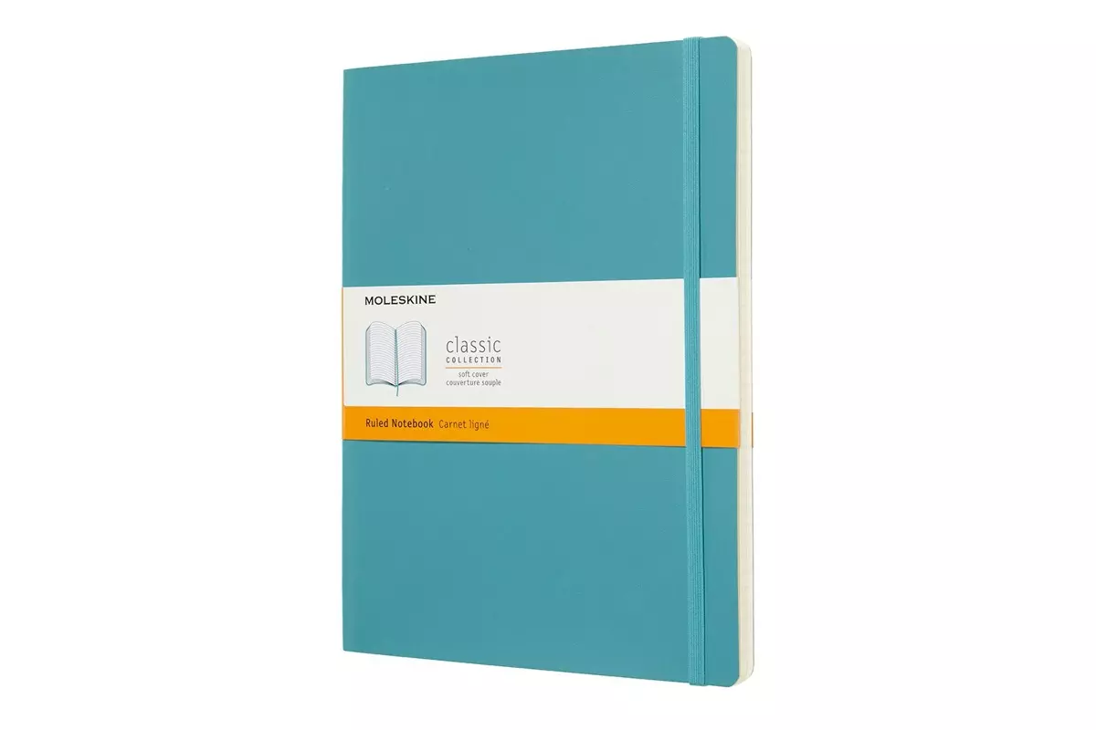 Een Moleskine Ruled Soft Cover Notebook XL Reef Blue koop je bij Moleskine.nl