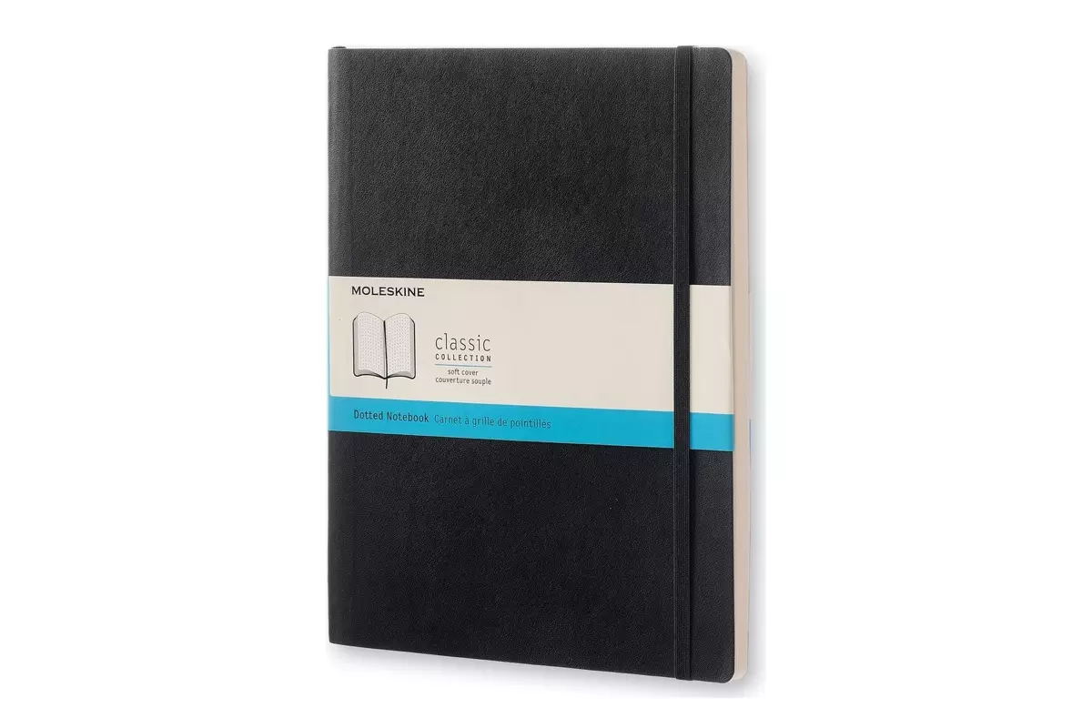 Een Moleskine Classic Dotted Soft Cover Notebook XL Black koop je bij Moleskine.nl