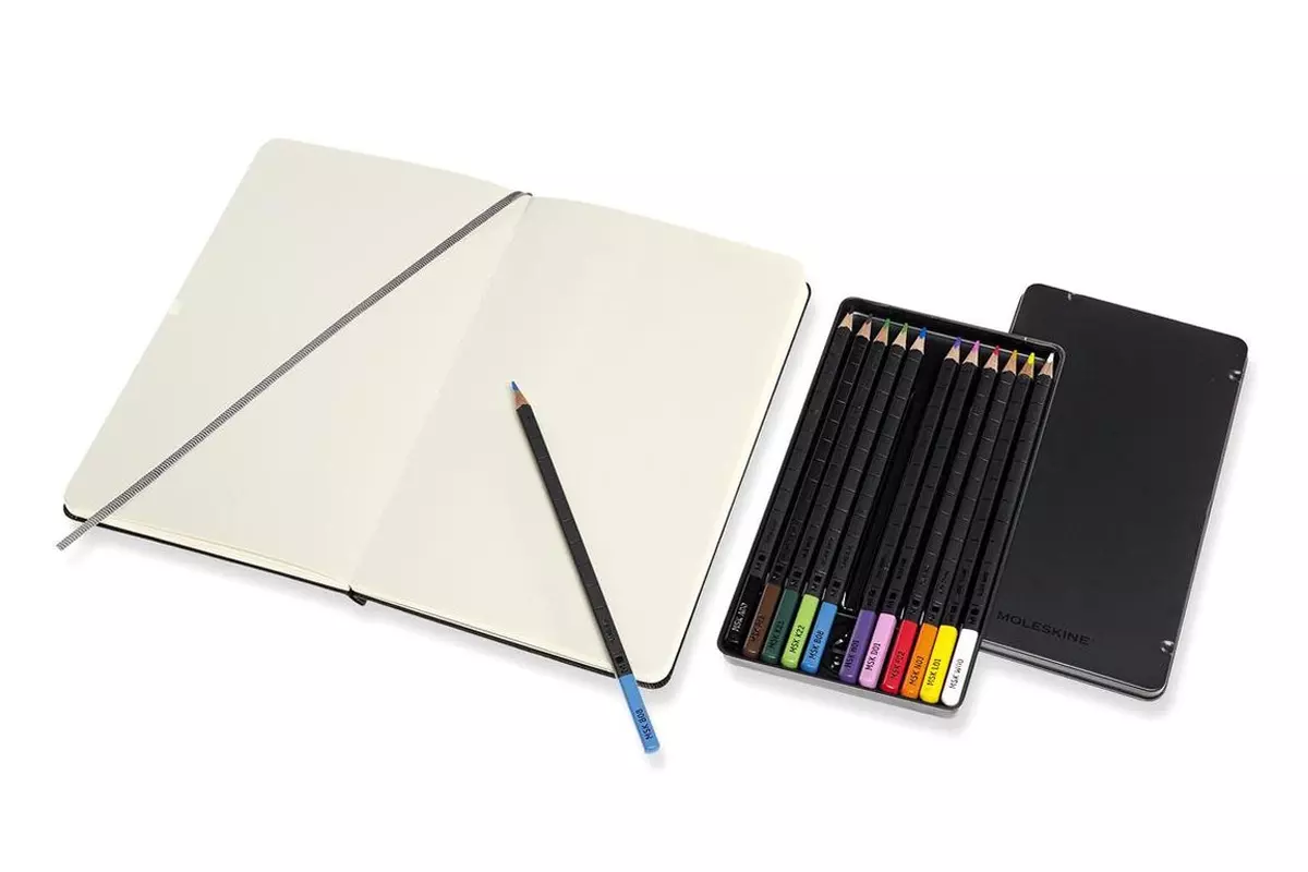 Een Moleskine Sketching Kit with Sketchbook & Watercolour Pencils koop je bij Moleskine.nl