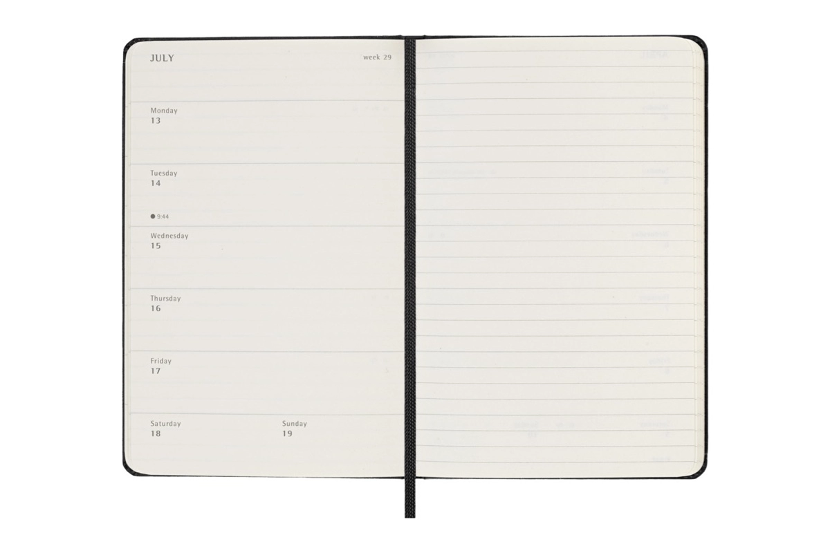 Een Moleskine 18M Agenda 2025-2026 Weekly Hardcover Pocket, Black koop je bij Moleskine.nl