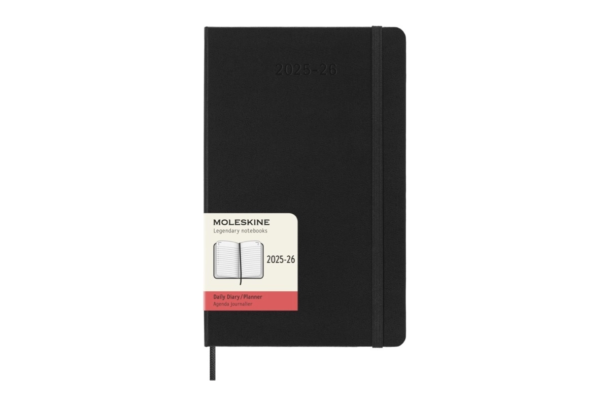 Een Moleskine 18M Agenda 2025-2026 Daily Hardcover Large, Black koop je bij Moleskine.nl