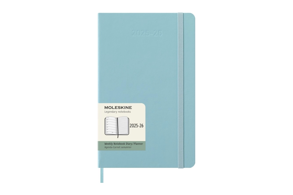 Een Moleskine 18M Agenda 2025-2026 Weekly Hardcover Large, Aquamarine koop je bij Moleskine.nl