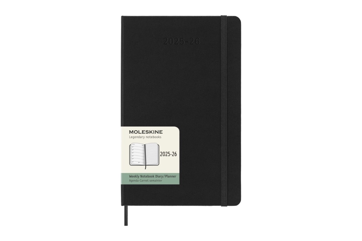 Een Moleskine 18M Agenda 2025-2026 Weekly Hardcover Large, Black koop je bij Moleskine.nl