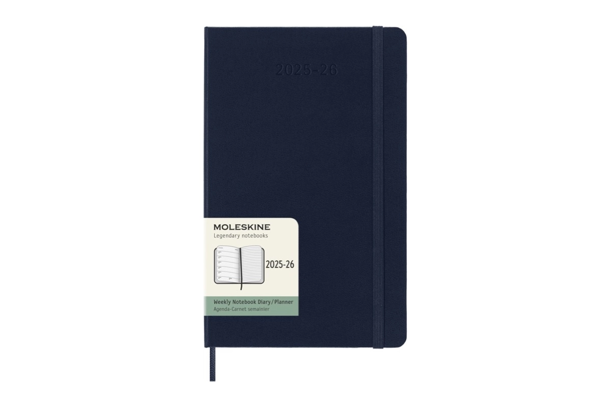 Een Moleskine 18M Agenda 2025-2026 Weekly Hardcover Large, Sapphire Blue koop je bij Moleskine.nl