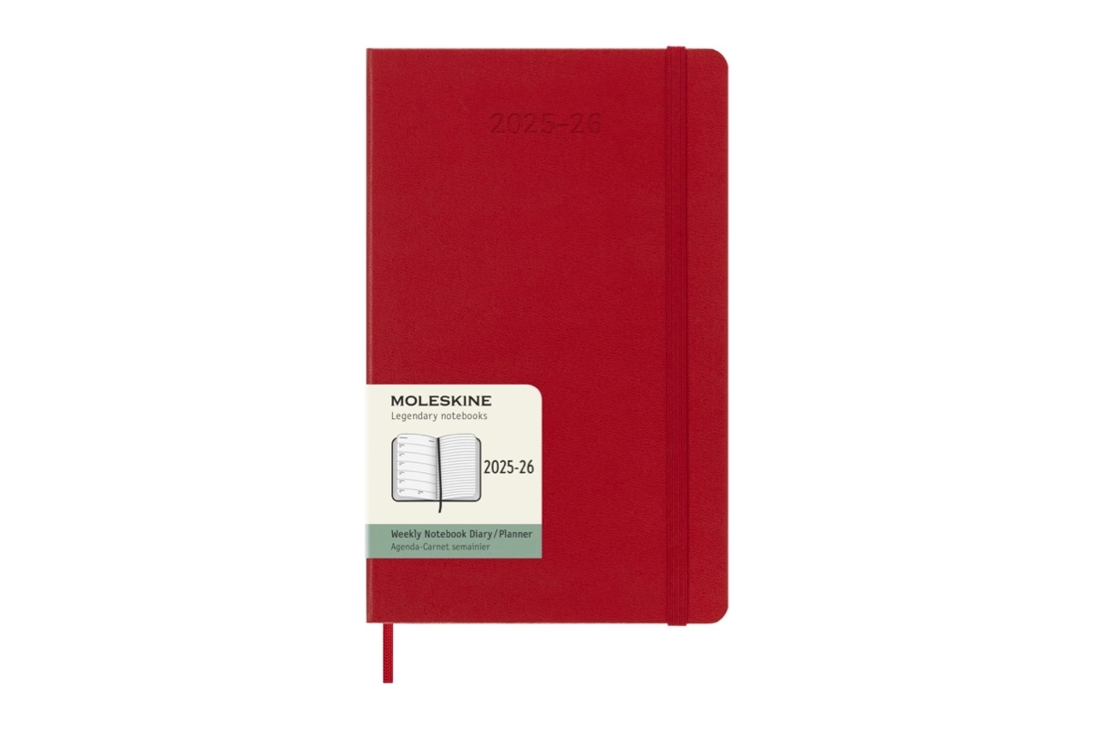 Een Moleskine 18M Agenda 2025-2026 Weekly Hardcover Large, Scarlet Red koop je bij Moleskine.nl