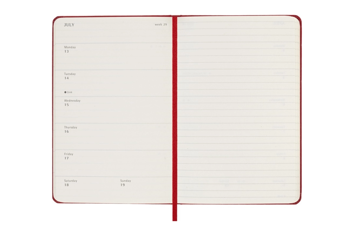 Een Moleskine 18M Agenda 2025-2026 Weekly Hardcover Pocket, Scarlet Red koop je bij Moleskine.nl