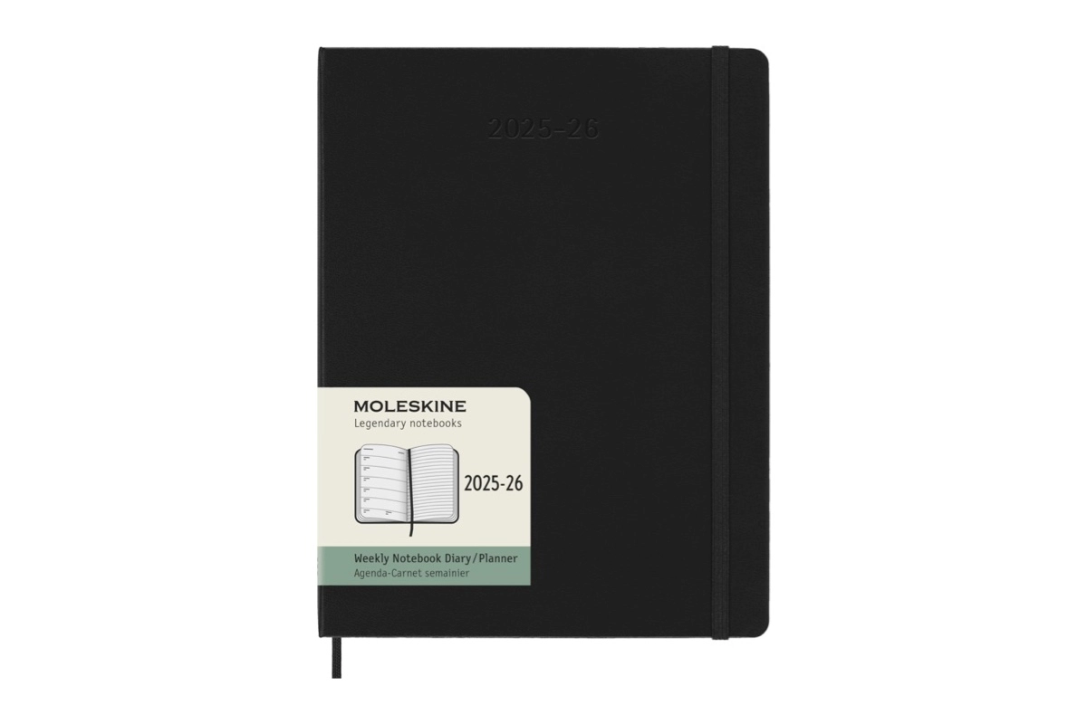 Een Moleskine 18M Agenda 2025-2026 Weekly Hardcover XL, Black koop je bij Moleskine.nl