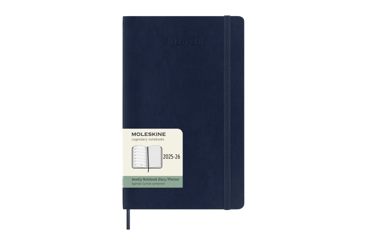 Een Moleskine 18M Agenda 2025-2026 Weekly Softcover Large, Sapphire Blue koop je bij Moleskine.nl