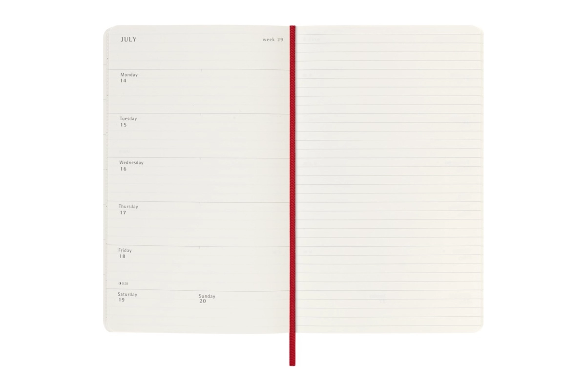 Een Moleskine 18M Agenda 2025-2026 Weekly Softcover Large, Scarlet Red koop je bij Moleskine.nl