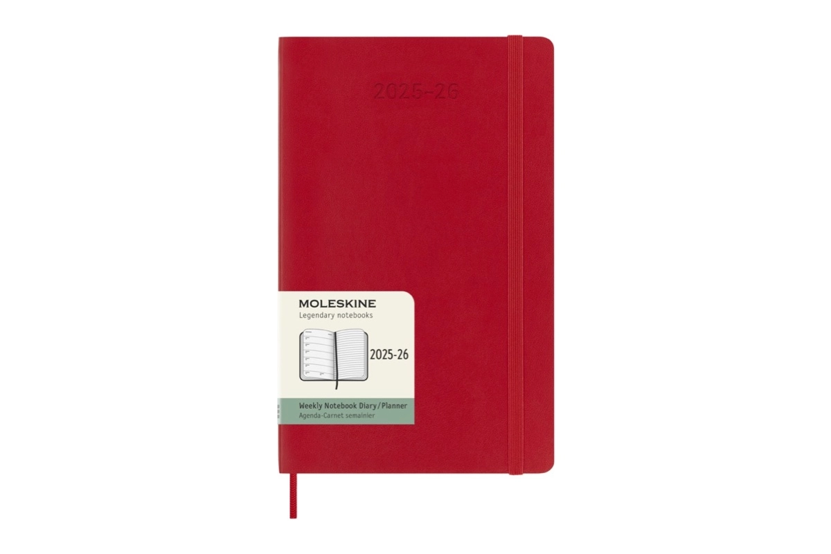 Een Moleskine 18M Agenda 2025-2026 Weekly Softcover Large, Scarlet Red koop je bij Moleskine.nl