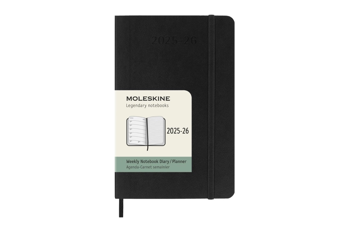 Een Moleskine 18M Agenda 2025-2026 Weekly Softcover Pocket, Black koop je bij Moleskine.nl