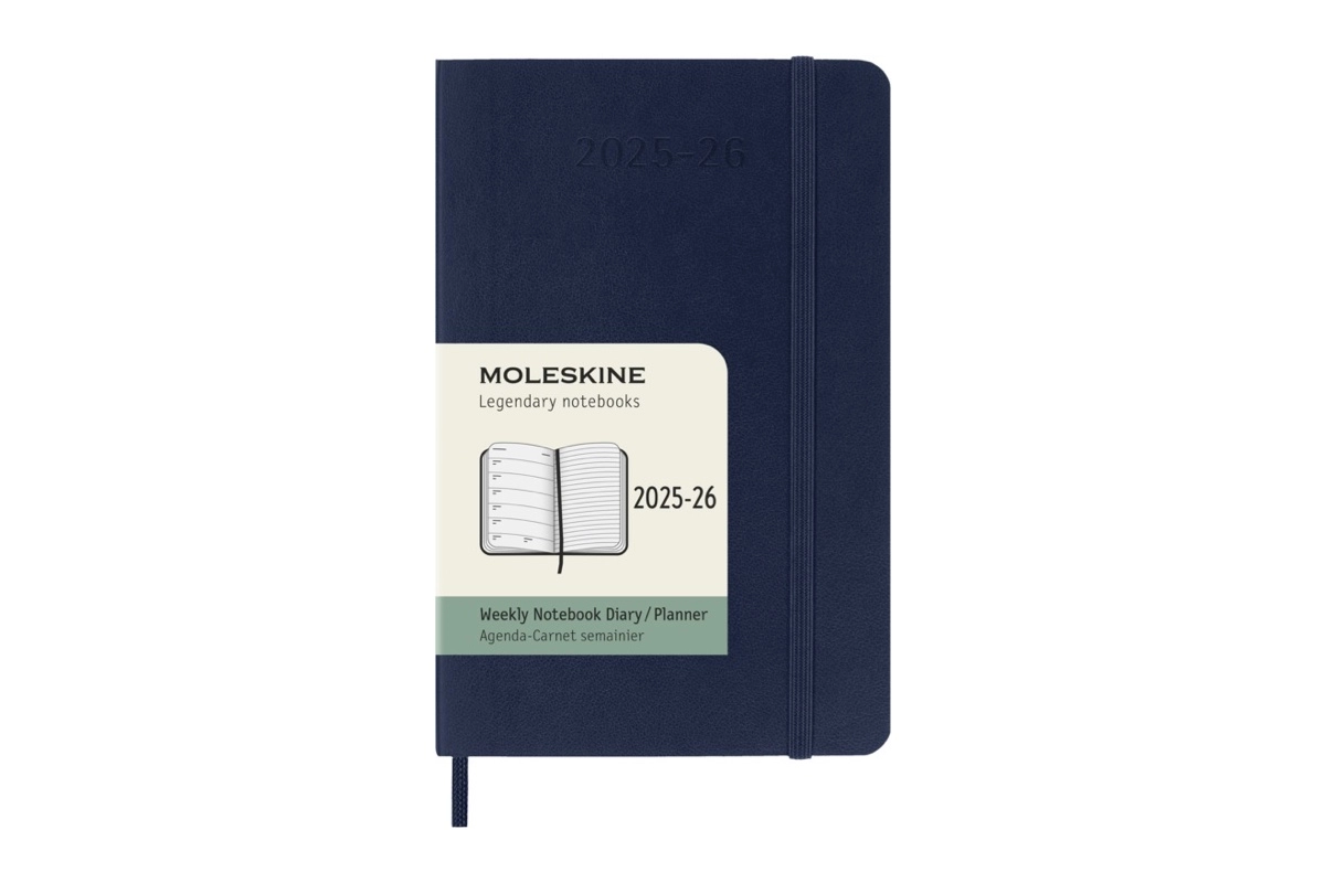 Een Moleskine 18M Agenda 2025-2026 Weekly Softcover Pocket, Sapphire Blue koop je bij Moleskine.nl