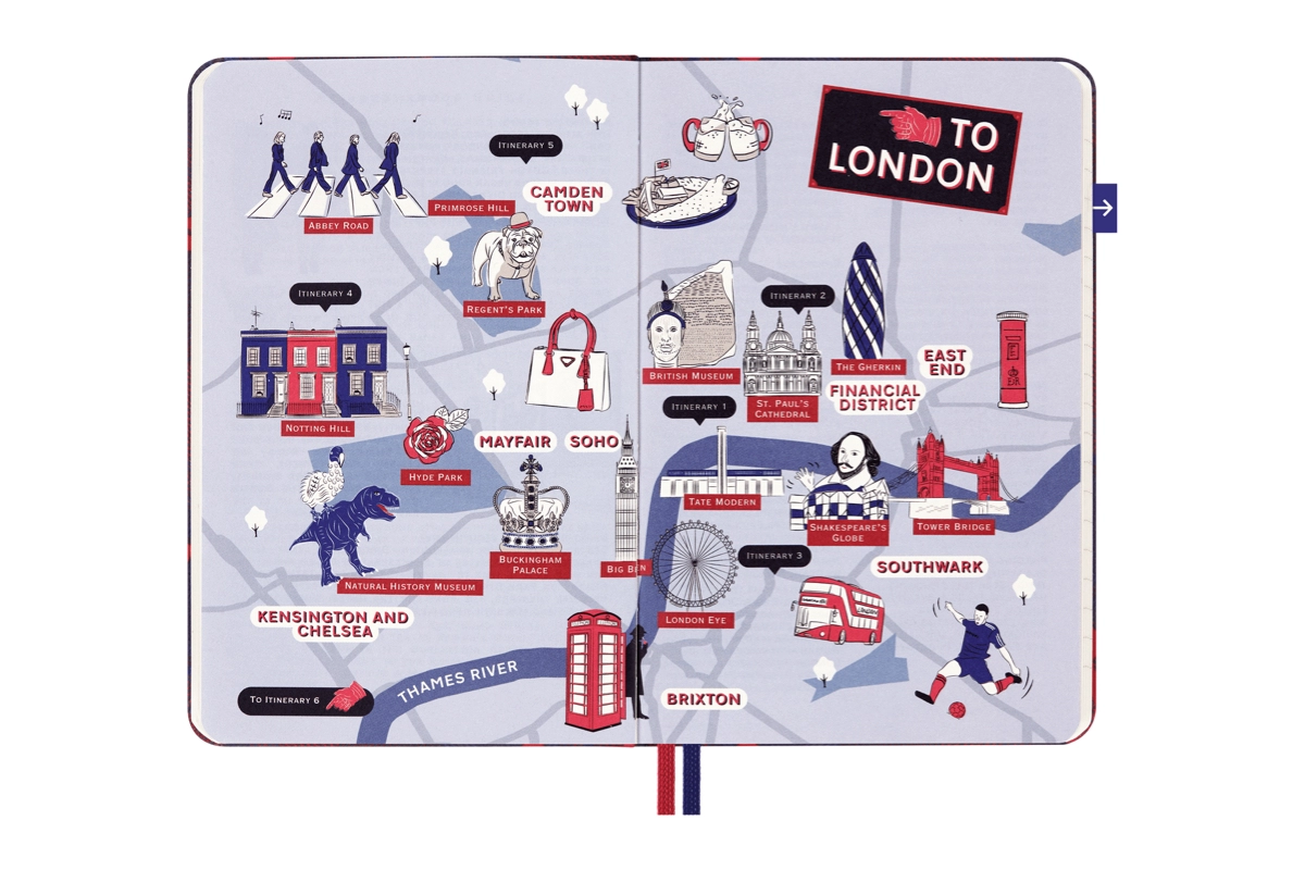 Een LUXE x Moleskine City 'London' Travel Guide Notebook koop je bij Moleskine.nl