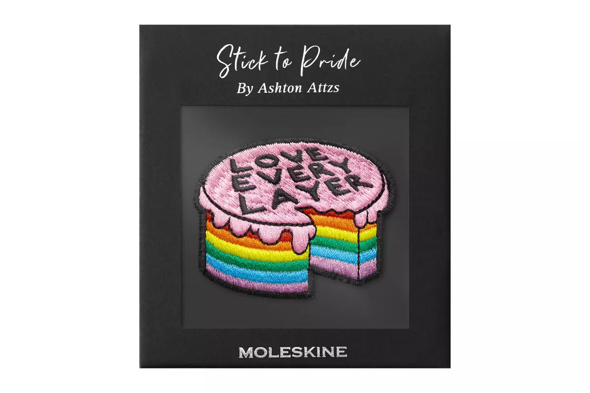 Een Moleskine Stick-on Patch by Ashton Attzs Pride Cake koop je bij Moleskine.nl