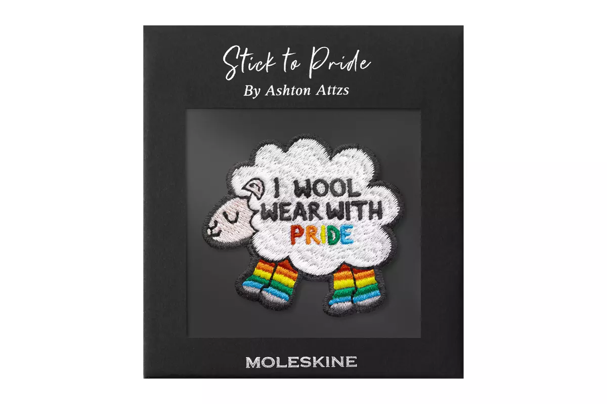 Een Moleskine Stick-on Patch by Ashton Attzs Pride Sheep koop je bij Moleskine.nl