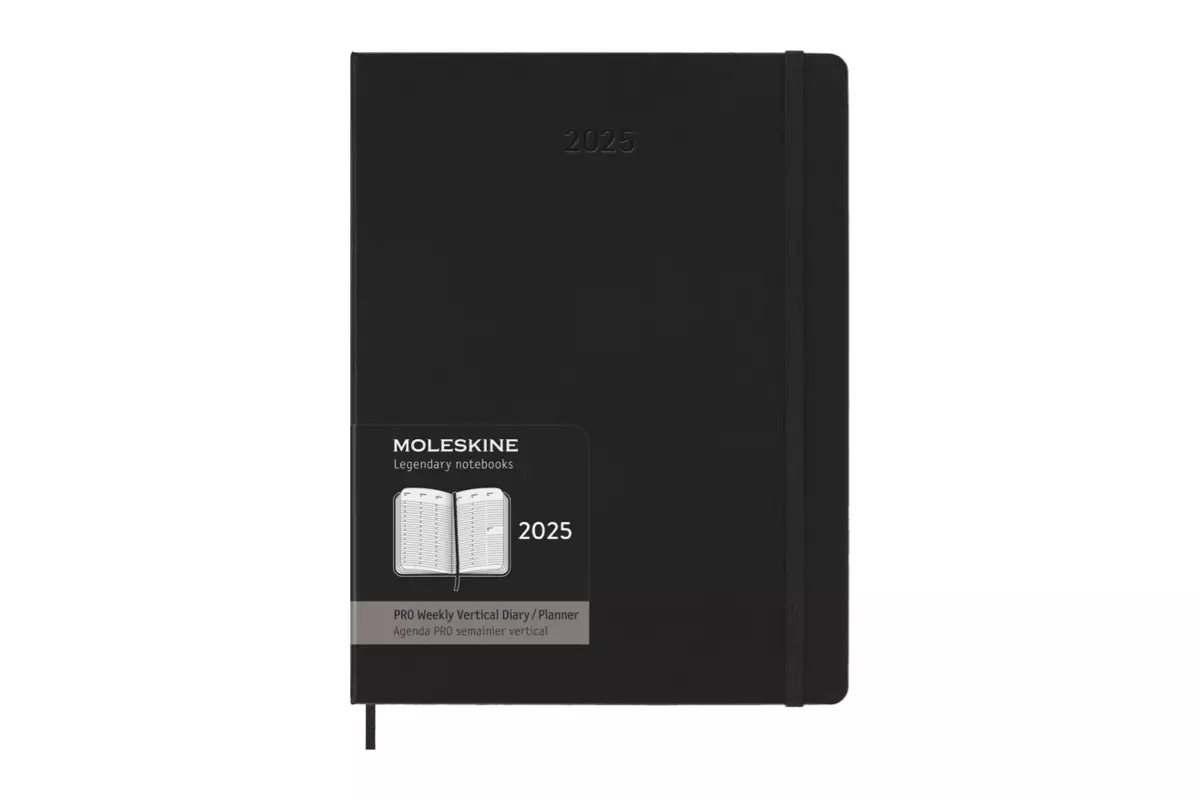 Een Moleskine 2025 12M Weekly Vertical PRO Planner Hardcover XL Black koop je bij Moleskine.nl