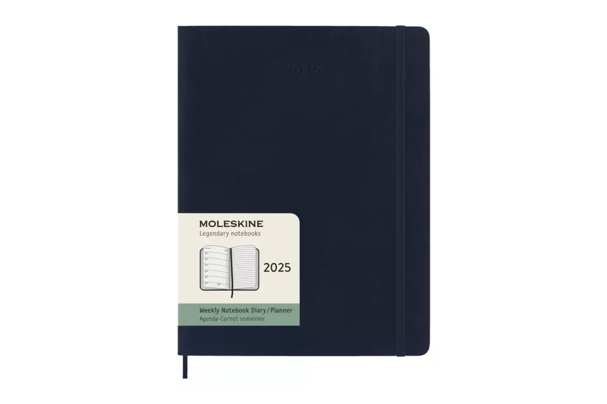 Een Moleskine 2025 12M Weekly Softcover XL Sapphire Blue koop je bij Moleskine.nl