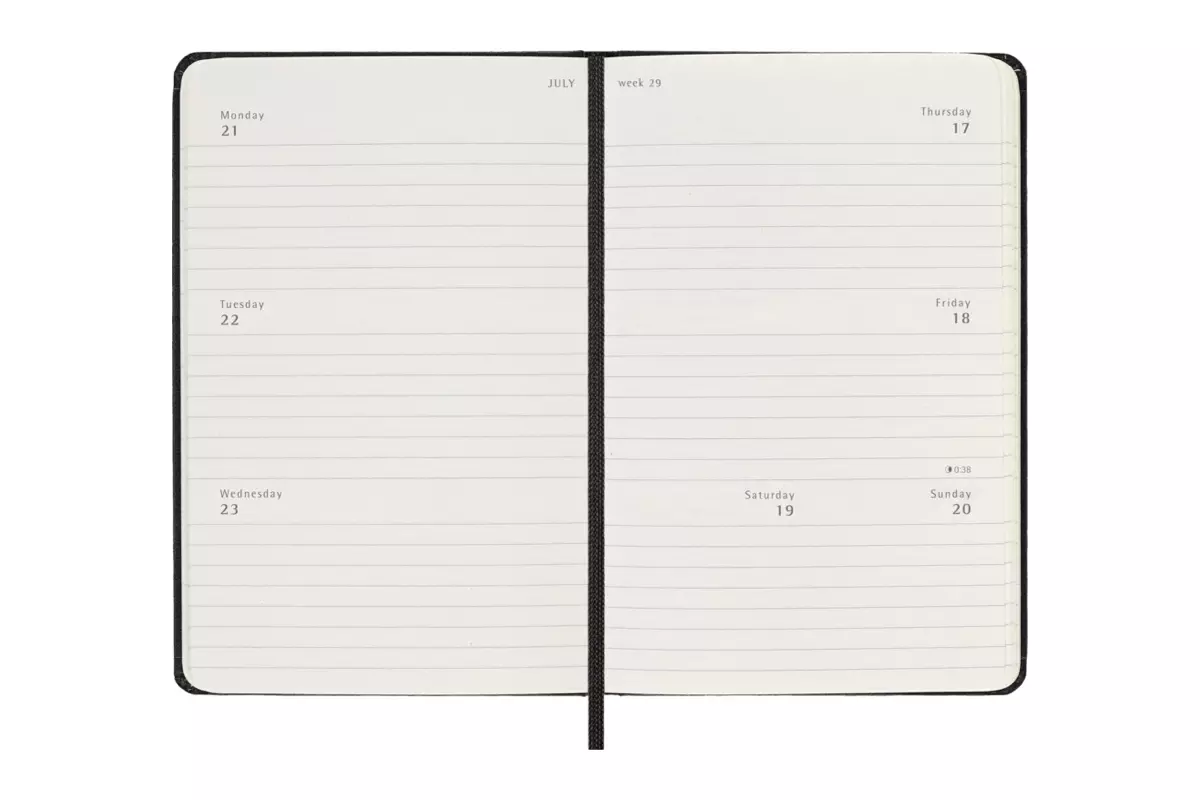 Een Moleskine 2025 12M Weekly Horizontal Hardcover Pocket Black koop je bij Moleskine.nl