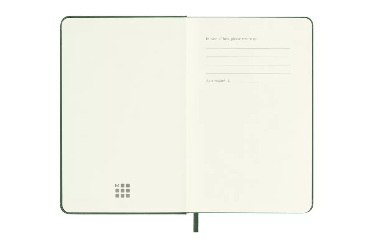 Een Moleskine 2025 12M Weekly Hardcover Pocket Myrtle Green koop je bij Moleskine.nl