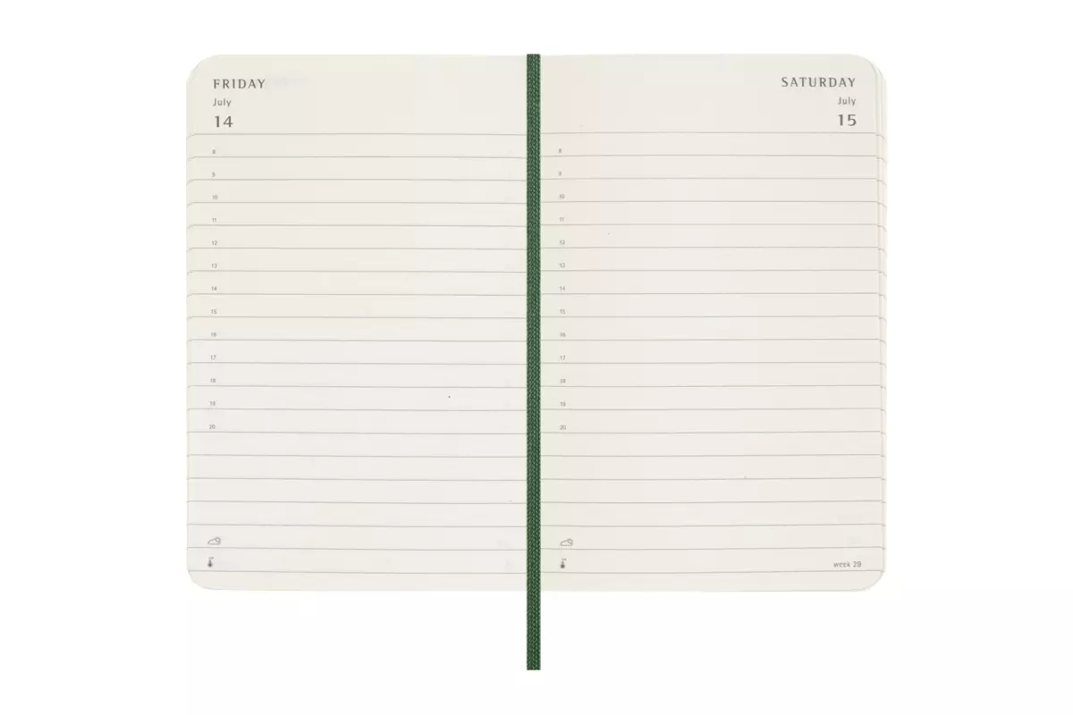 Een Moleskine 2025 12M Daily Softcover Pocket Myrtle Green koop je bij Moleskine.nl