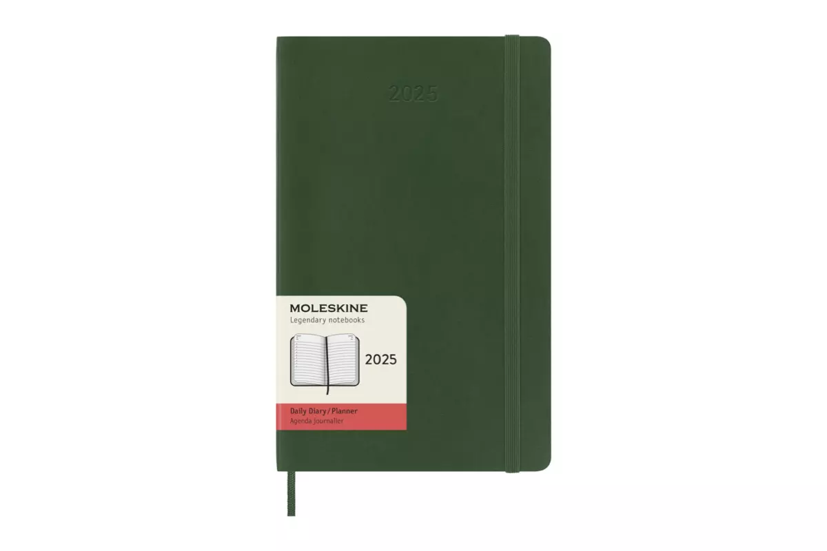 Een Moleskine 2025 12M Daily Softcover Large Myrtle Green koop je bij Moleskine.nl