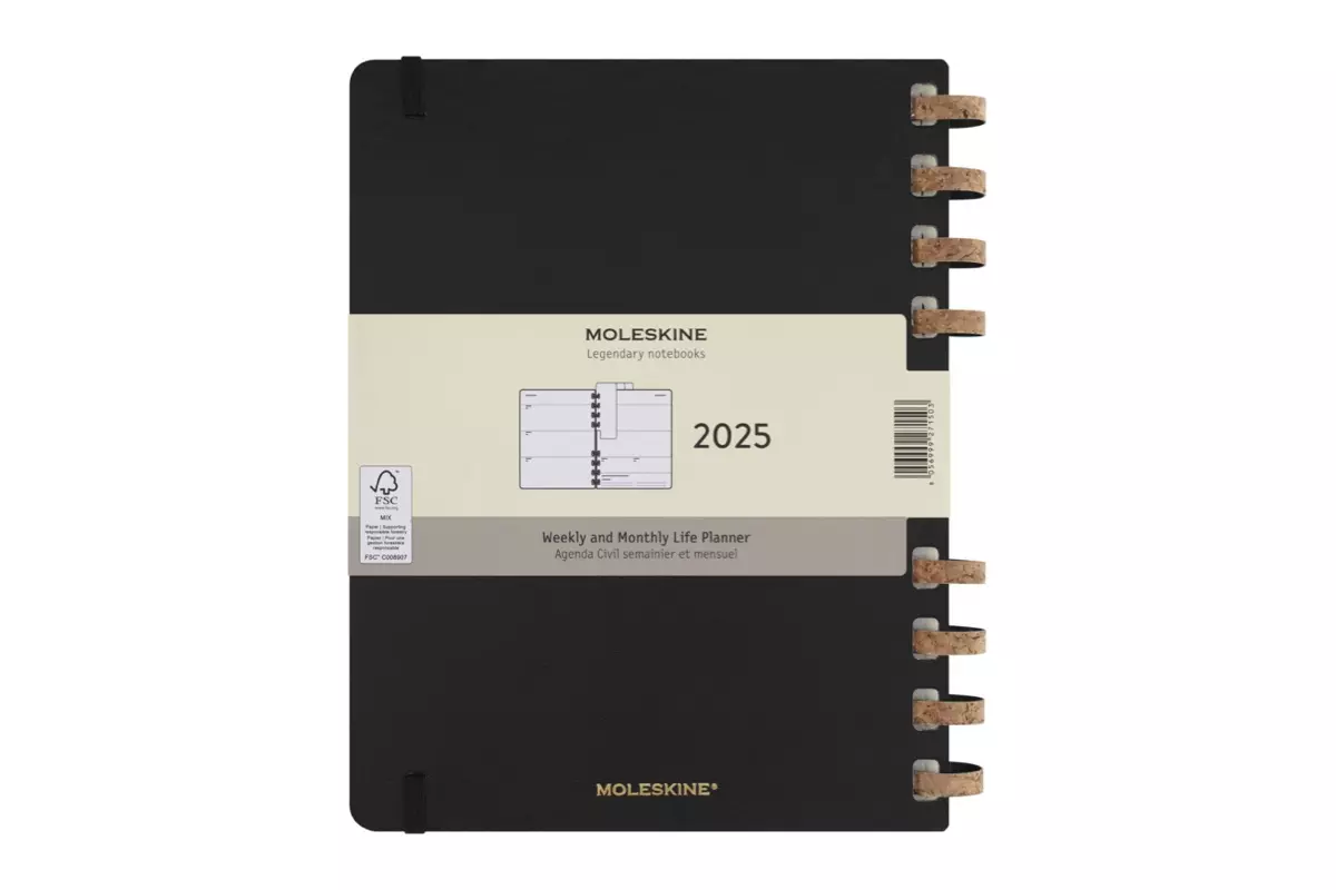 Een Moleskine 2025 12M Weekly/Monthly Life Spiral Planner Hardcover XL Black koop je bij Moleskine.nl