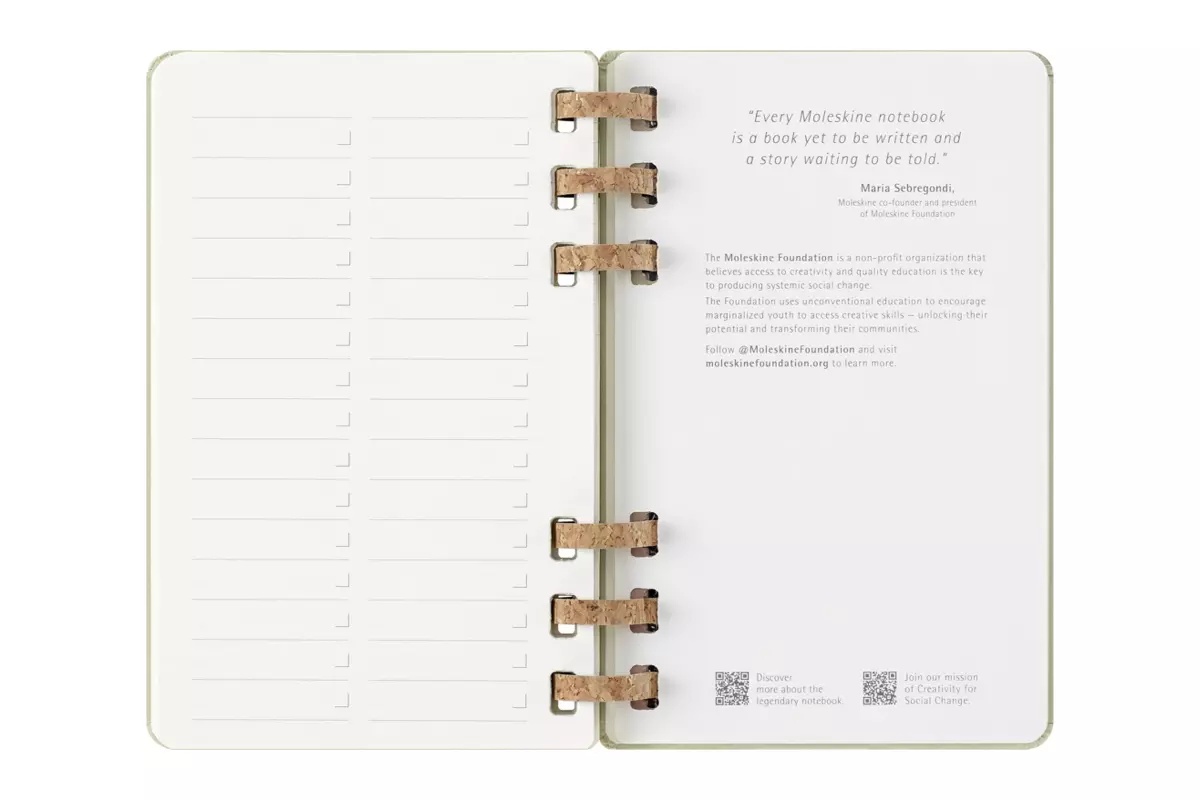 Een Moleskine 2025 12M Weekly/Monthly Life Spiral Planner Softcover Large Crush Kiwi koop je bij Moleskine.nl