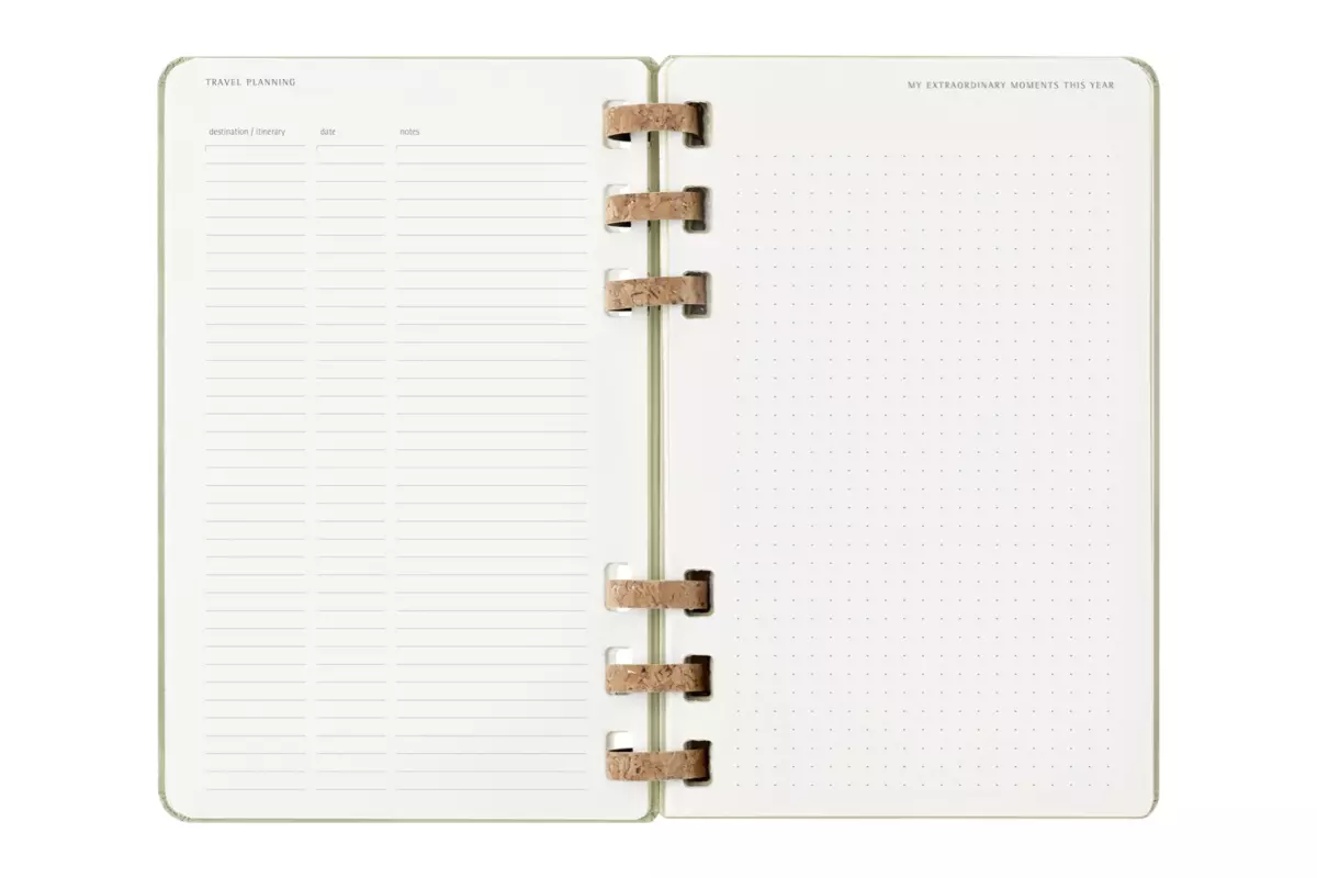 Een Moleskine 2025 12M Weekly/Monthly Life Spiral Planner Hardcover Large Crush Kiwi koop je bij Moleskine.nl