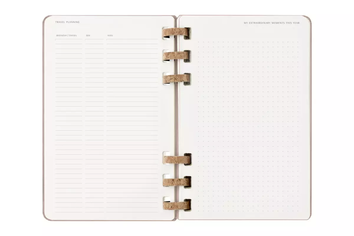 Een Moleskine 2025 12M Weekly/Monthly Life Spiral Planner Hardcover Large Crush Almond koop je bij Moleskine.nl