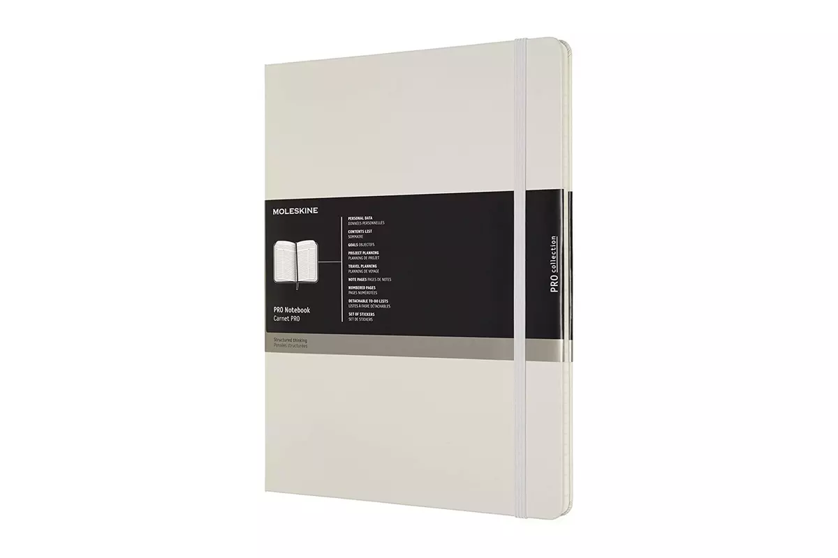 Een Moleskine Pro Collection Notebook XXL Hardcover Pearl Grey koop je bij Moleskine.nl