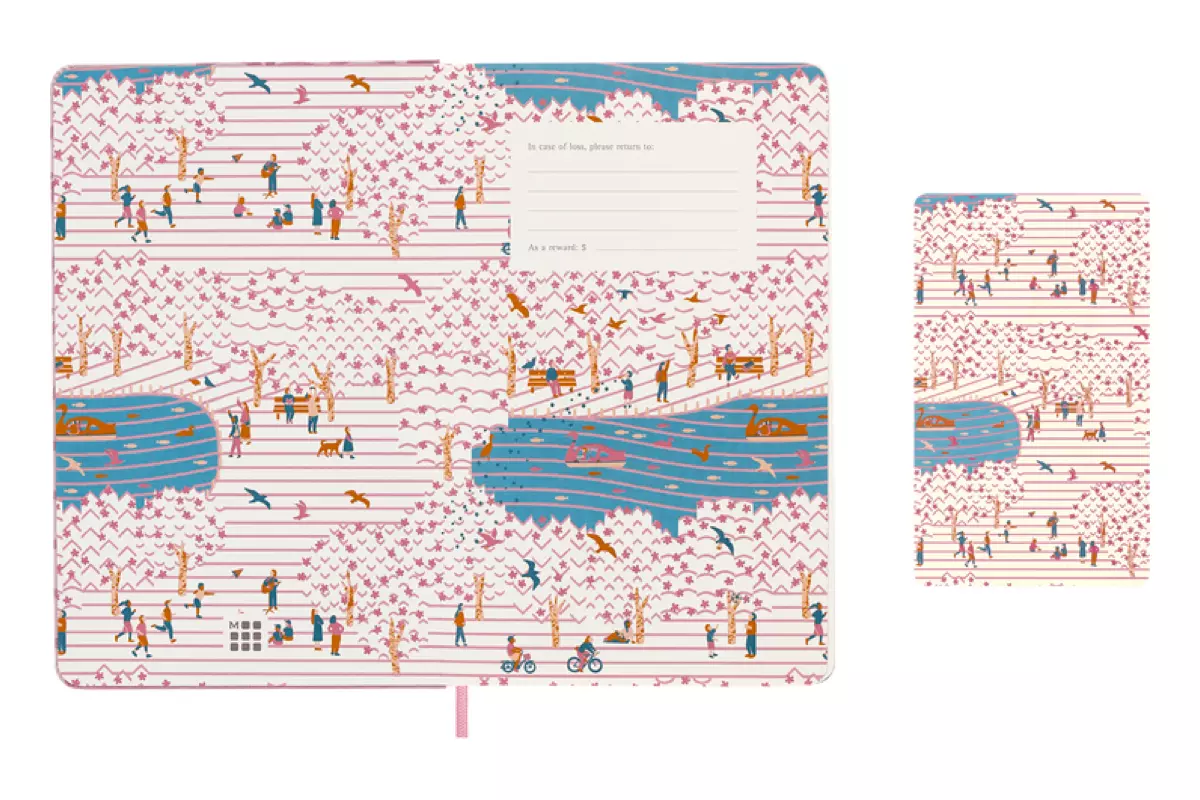 Een Moleskine Limited Edition Sakura Notebook Plain Hardcover Large - "Bench" koop je bij Moleskine.nl