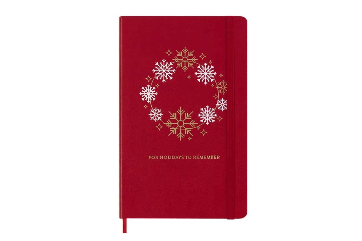 Een Moleskine Holiday Notebook Ruled Hardcover Large Scarlet Red koop je bij Moleskine.nl