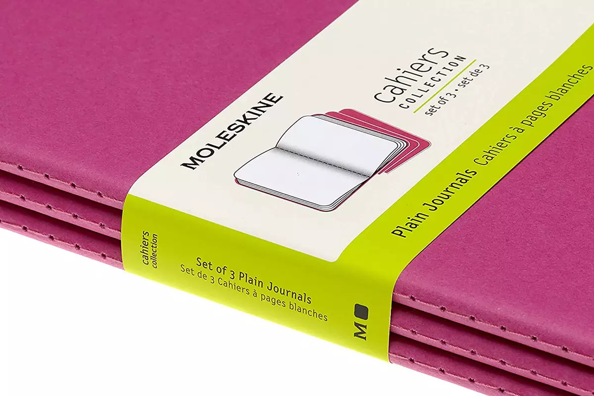 Een Moleskine Cahier Journals Plain XL Kinetic Pink (set of 3) koop je bij Moleskine.nl