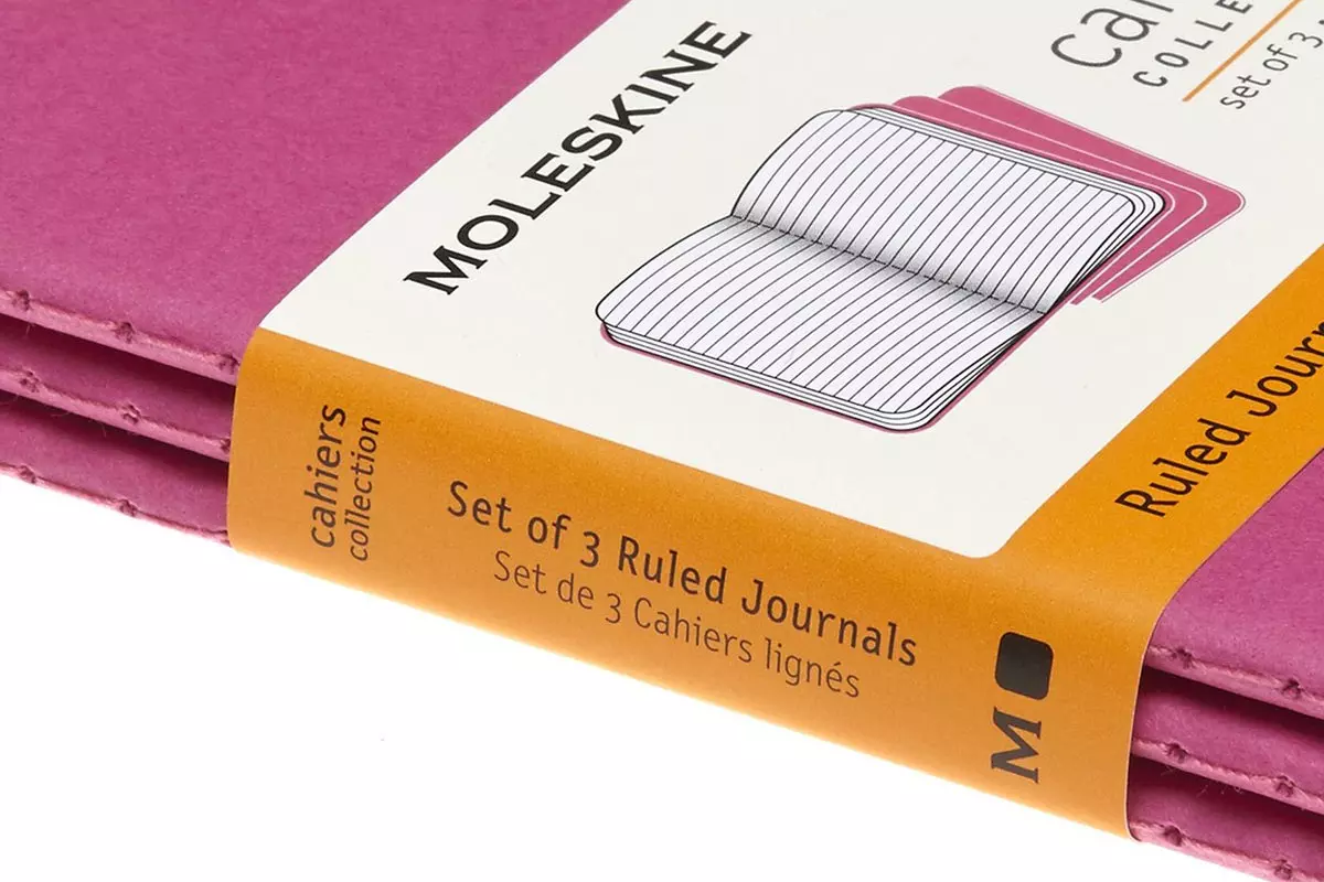 Een Moleskine Cahiers Journals Ruled Pocket Kinetic Pink (set of 3) koop je bij Moleskine.nl