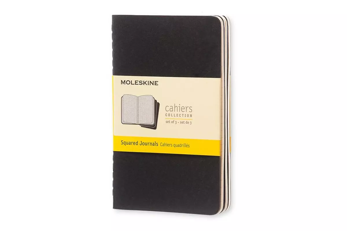 Een Moleskine Cahiers Journals Squared Pocket Black (set of 3) koop je bij Moleskine.nl