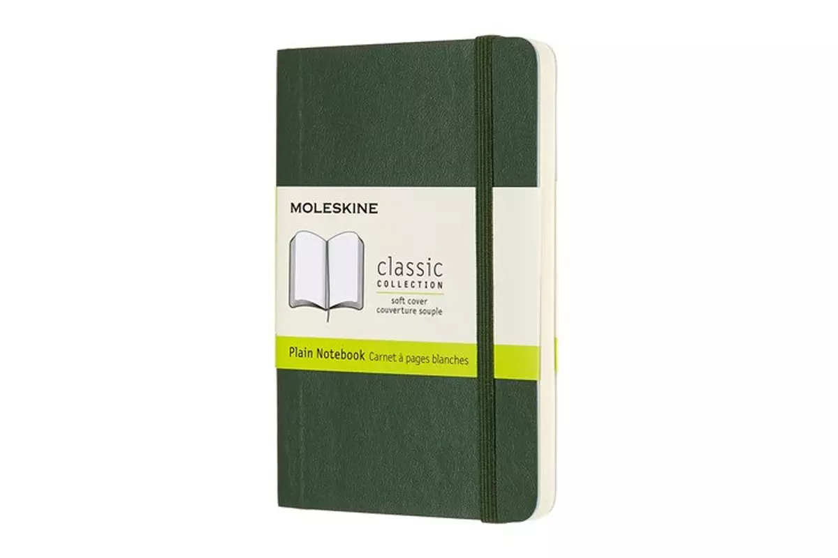 Een Moleskine Plain Soft Cover Notebook Pocket Myrtle Green koop je bij Moleskine.nl