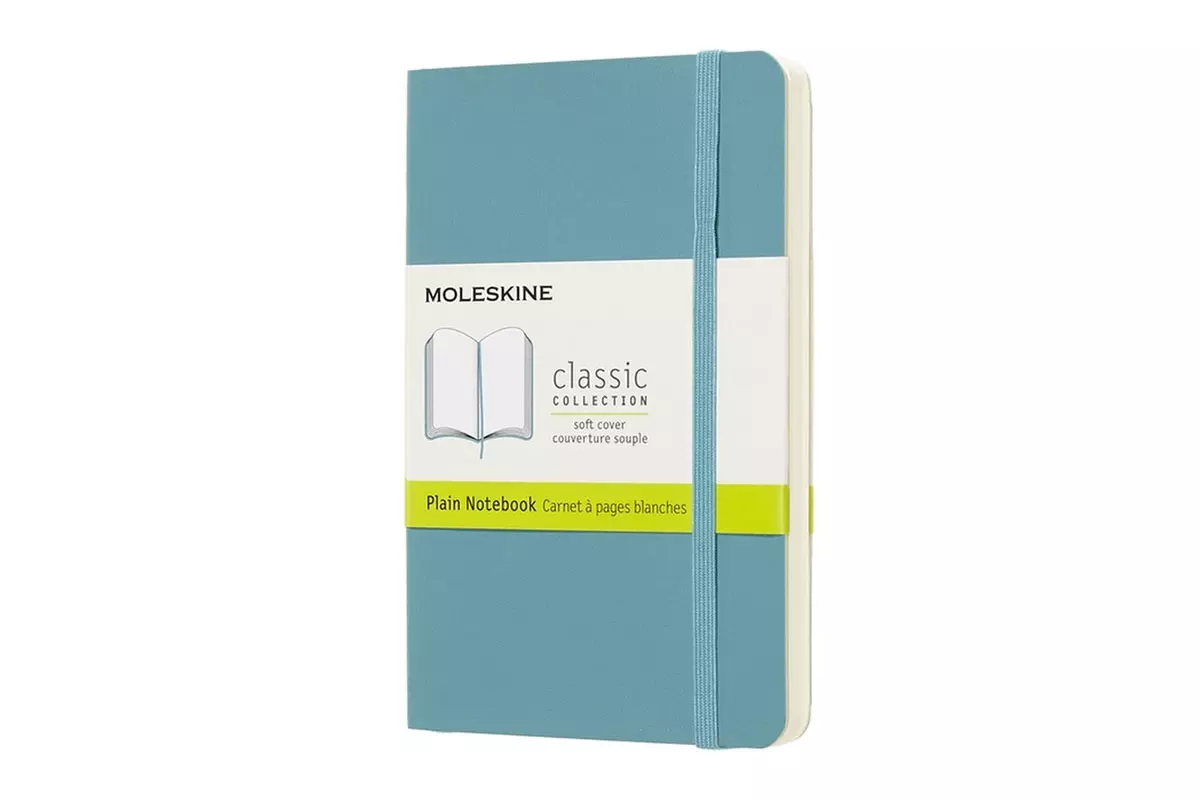 Een Moleskine Plain Soft Cover Notebook Pocket Reef Blue koop je bij Moleskine.nl