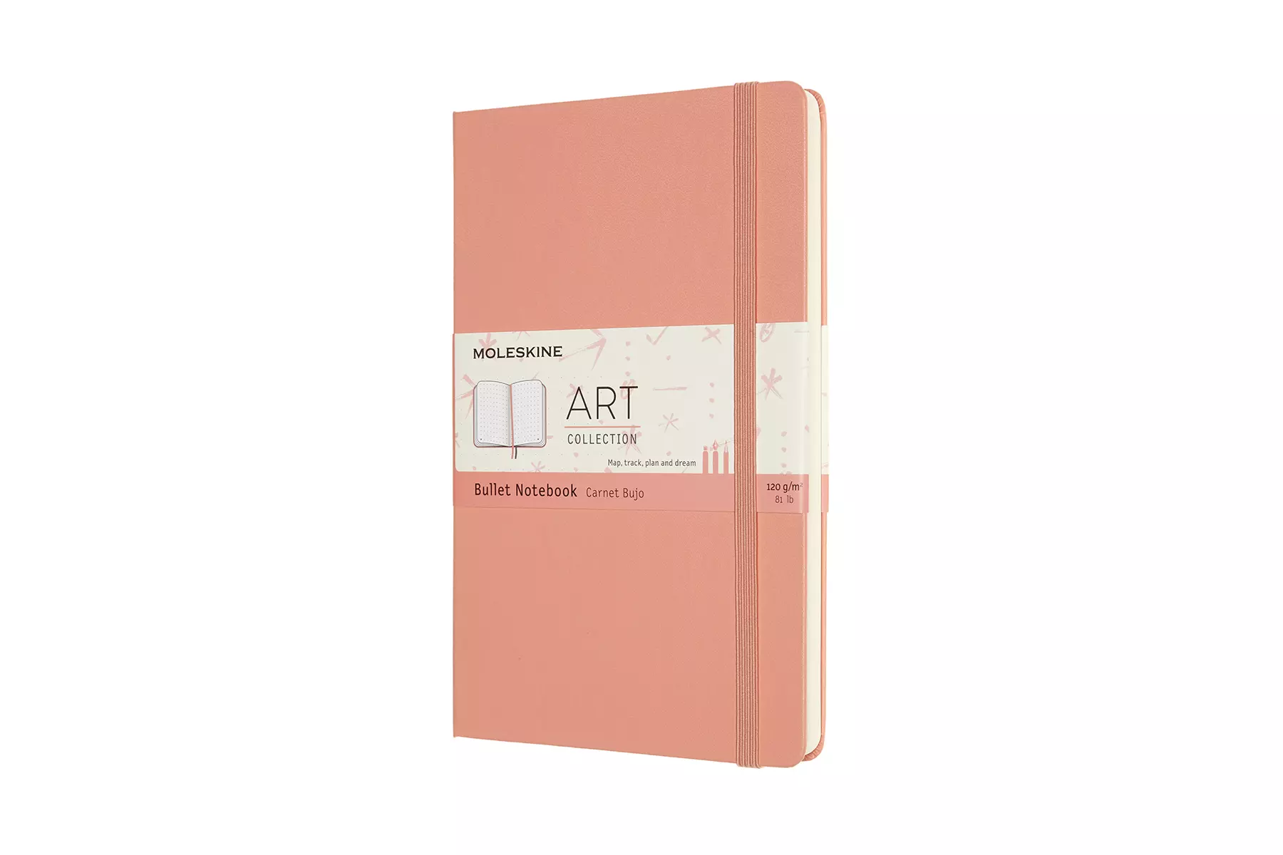 Een Moleskine Art Bullet Notebook Large Coral Pink koop je bij Moleskine.nl