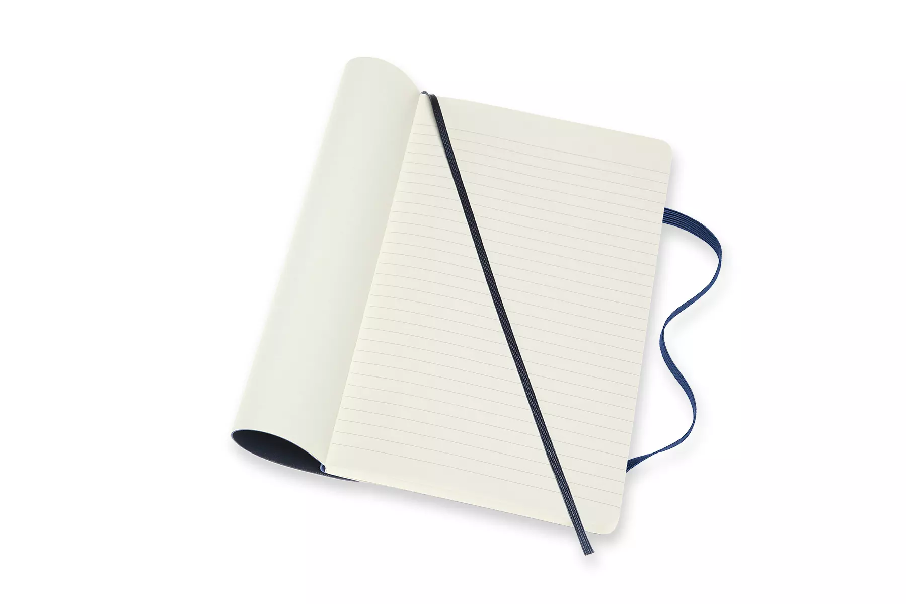 Een Moleskine Double Layout Ruled/Plain Softcover Notebook Large Sapphire Blue koop je bij Moleskine.nl