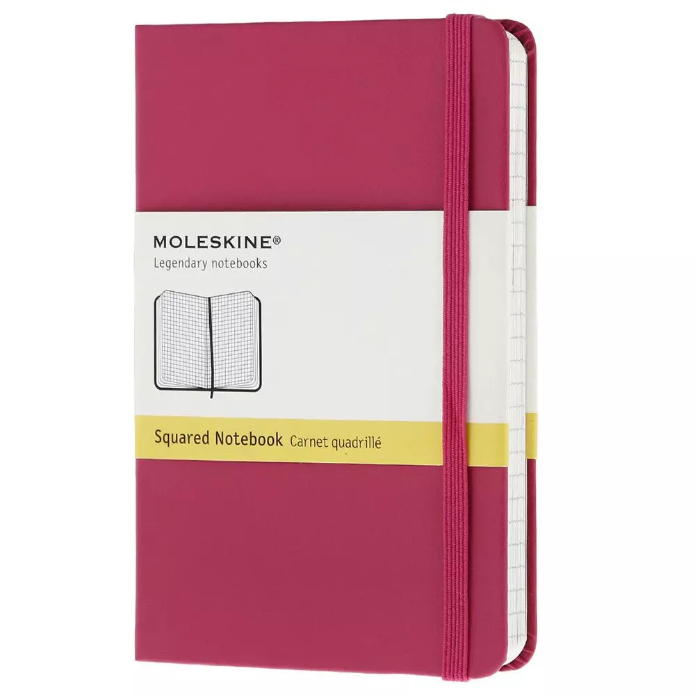 Een Moleskine Classic Squared Hardcover Notebook Pocket Pink koop je bij Moleskine.nl