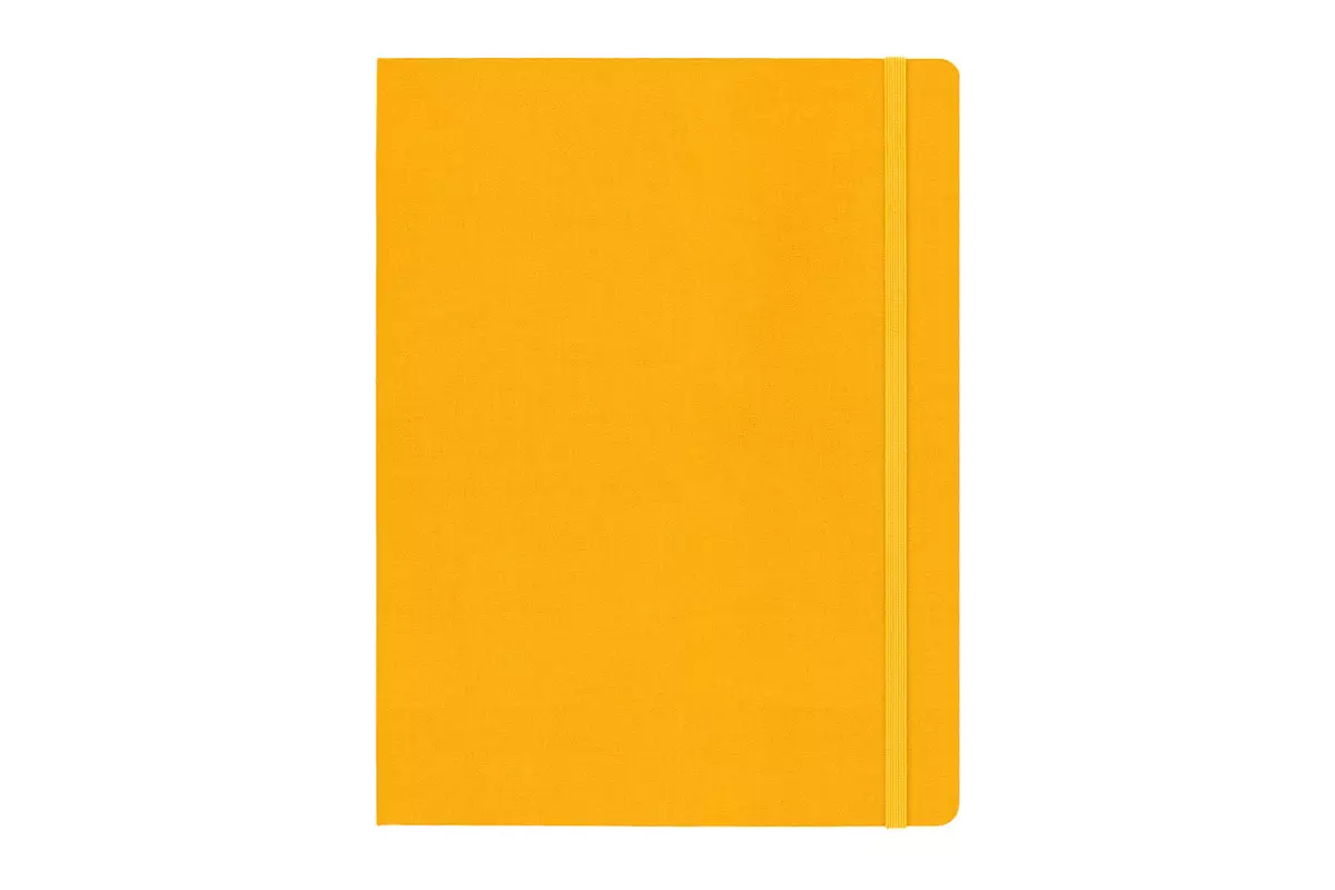 Een Moleskine Silk Ruled Hardcover Notebook XL Orange Yellow koop je bij Moleskine.nl